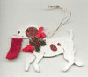 Jack Russell with Stocking Ornament is $9.00