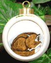 Sleeping Fox Christmas Ornament is $10.00